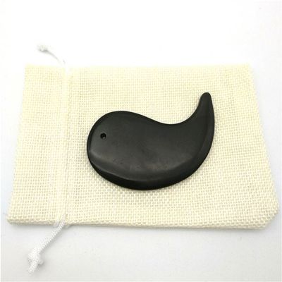 Revitalize Your Body with Certified Black Bian Stone Gua Sha Scraping Massage Tool