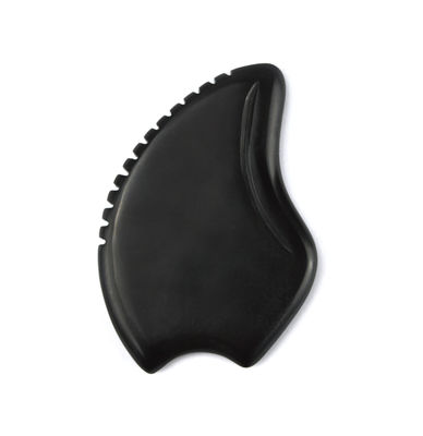 Avaiable Heart Shape Gua Sha Massage Tool made of Natural Black Bian Stone for Spa Relaxing Meditation