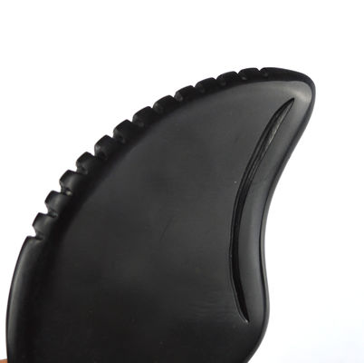 Avaiable Heart Shape Gua Sha Massage Tool made of Natural Black Bian Stone for Spa Relaxing Meditation