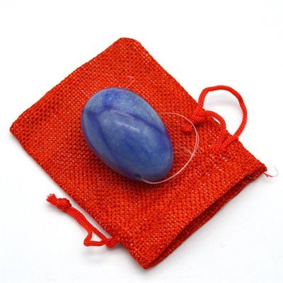 Blue Aventurine Yoni Massage Eggs Folk Art Style for Women's Kegel Strengthening Set