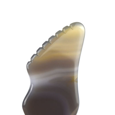 Body Muscles Massage Equipment Trending White Agate Gua Sha Scraping Board for Self Care and Body Care