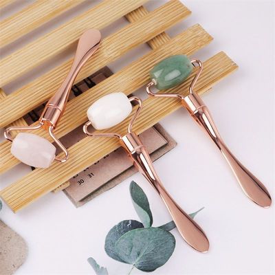 Customized Logo Availabled Metal Facial Lifting Beauty Device for Beauty Care and Jade Roller Set