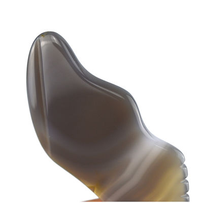Body Muscles Massage Equipment Trending White Agate Gua Sha Scraping Board for Self Care and Body Care