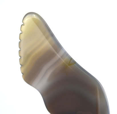 Body Muscles Massage Equipment Trending White Agate Gua Sha Scraping Board for Self Care and Body Care
