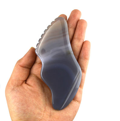 Body Muscles Massage Equipment Trending White Agate Gua Sha Scraping Board for Self Care and Body Care