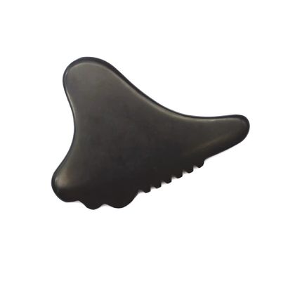 Gua Sha Tool Facial Massager Bian Stone Eco-friendly Face 105*77mm 114*74mm 2 Pcs AKBS-030 for Facial Lymphatic Drainage