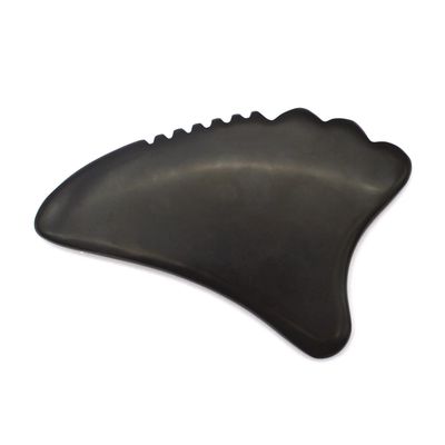 Gua Sha Tool Facial Massager Bian Stone Eco-friendly Face 105*77mm 114*74mm 2 Pcs AKBS-030 for Facial Lymphatic Drainage