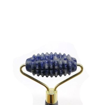 Facial Massage Technology Polished Natural Blue Point Stone Single Head Spiked Jade Roller Anti Aging with Technology