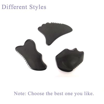 Gua Sha Tool Facial Massager Bian Stone Eco-friendly Face 105*77mm 114*74mm 2 Pcs AKBS-030 for Facial Lymphatic Drainage