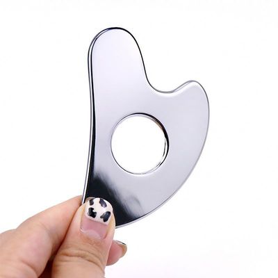 Stainless Steel Heart-shaped Hollow Gua Sha Board Metal Facial Beauty Tool for Full-body Massage Area and OEM/ODM