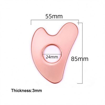Stainless Steel Heart-shaped Hollow Gua Sha Board Metal Facial Beauty Tool for Full-body Massage Area and OEM/ODM