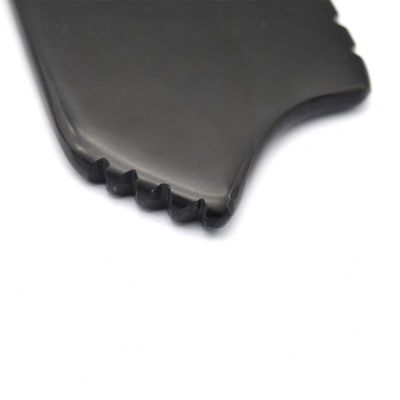 Black Bian Stone Gua Sha Scraping Massager Tool Set for Natural Body and Performance