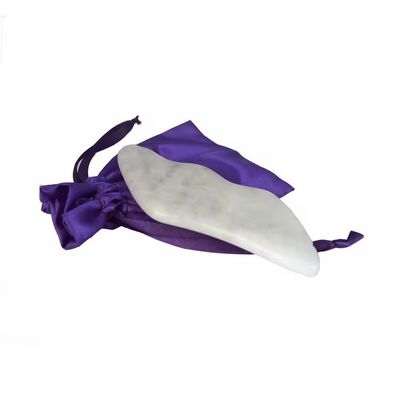 Custom White Jade Facial Body Jade Guasha Massager Board Gua Sha Stone Scraping Board for Personal Health Care Benefits