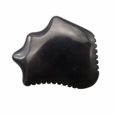 Natural Black Obsidian Gua Sha Board for Skincare Scraping Face Massage Relaxation