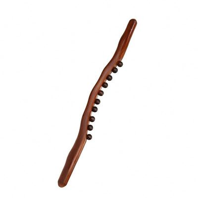400g/pc Carbonized Beech Wood Body Meridian Dredging Massage Stick Wooden Gua Sha Scraping Massage Tool