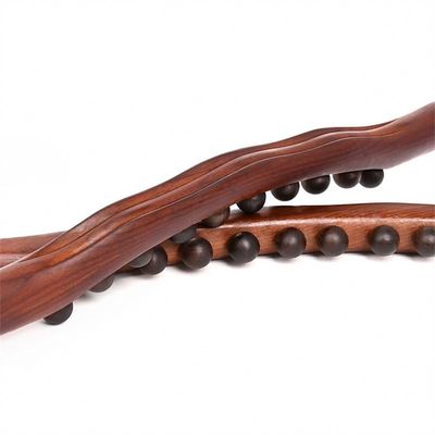 400g/pc Carbonized Beech Wood Body Meridian Dredging Massage Stick Wooden Gua Sha Scraping Massage Tool