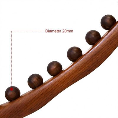 400g/pc Carbonized Beech Wood Body Meridian Dredging Massage Stick Wooden Gua Sha Scraping Massage Tool