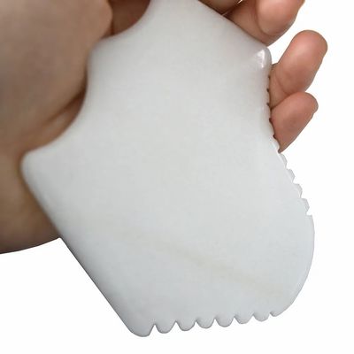 Natural White Jade Gua Sha Board for Facial Massager and Scraping Therapy Design Properties