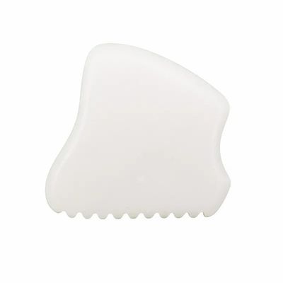 Custom Logo 2024 White Jade Gua Sha Tools for Facial and Neck Massage Hot Massager Massager Mode No abk-2051