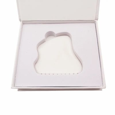 Custom Logo 2024 White Jade Gua Sha Tools for Facial and Neck Massage Hot Massager Massager Mode No abk-2051