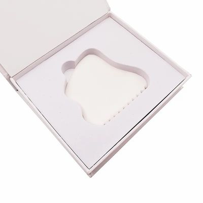 Custom Logo 2024 White Jade Gua Sha Tools for Facial and Neck Massage Hot Massager Massager Mode No abk-2051