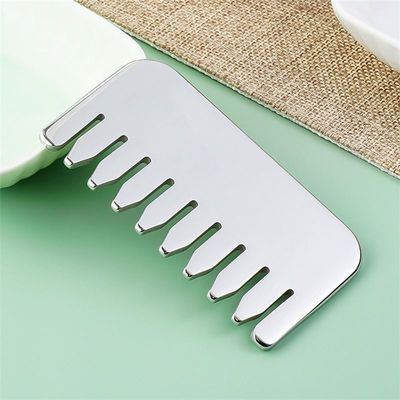 Body Massage and Scalp Relaxation 304 Stainless Steel Gua Sha Comb Scalp Relax And Hair Growth Head Gua Sha Massage Tool