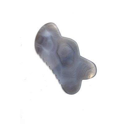 Handmade Natural Agate Gua Sha Scraping Massage Tool for Traditional Acupuncture Healing