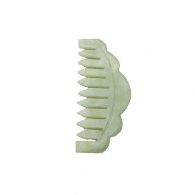 Natural Jade Stone Hair Comb Scalp Gua Sha Massage Comb Massager with Meridian Clearing Properties Picture Perfect