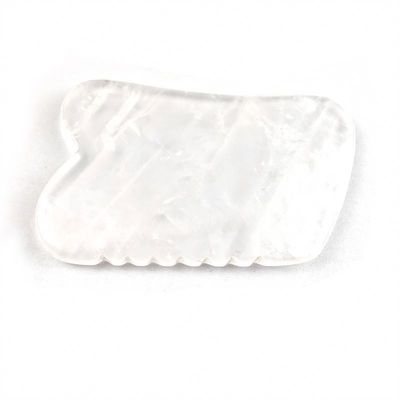 Facial Massage Tool Clear Quartz Gua Sha Scraping Tool for SPA and Acupuncture Treatment