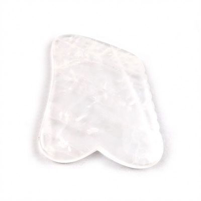 Facial Massage Tool Clear Quartz Gua Sha Scraping Tool for SPA and Acupuncture Treatment