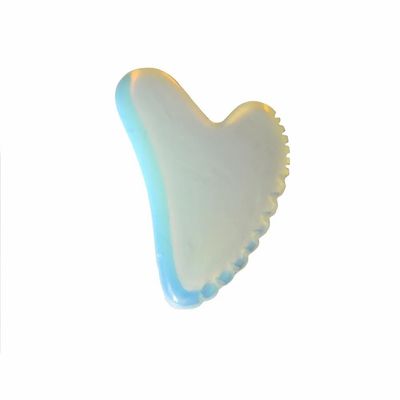Opalite Heart Shape Gua Sha Massager Board for Full Body Health Care and Relaxation
