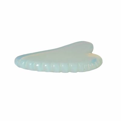 Opalite Heart Shape Gua Sha Massager Board for Full Body Health Care and Relaxation