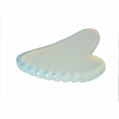 Opalite Heart Shape Gua Sha Massager Board for Full Body Health Care and Relaxation