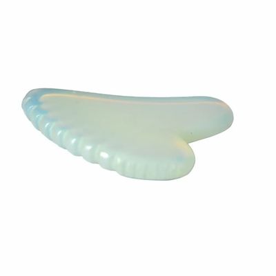 Opalite Heart Shape Gua Sha Massager Board for Full Body Health Care and Relaxation