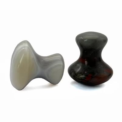 2024 Blood Stone Jade Stone Guasha Mushroom Massage Stone Gua Sha Face Tool The Perfect Solution for Reducing Fine Lines