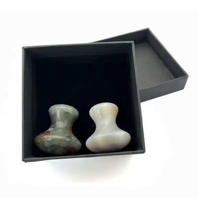 2024 Blood Stone Jade Stone Guasha Mushroom Massage Stone Gua Sha Face Tool The Perfect Solution for Reducing Fine Lines