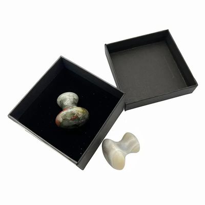 2024 Blood Stone Jade Stone Guasha Mushroom Massage Stone Gua Sha Face Tool The Perfect Solution for Reducing Fine Lines