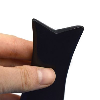 Obsidian Fish-shape Gua Sha Scraping Massage Tools for Custom Logo Face and Body Plug-in Power Source