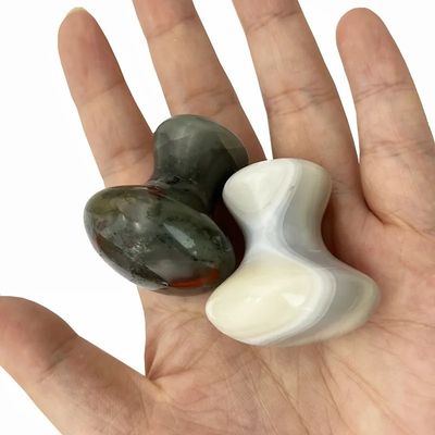 2024 Blood Stone Jade Stone Guasha Mushroom Massage Stone Gua Sha Face Tool The Perfect Solution for Reducing Fine Lines
