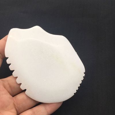 Jade Gua Sha Board for Face and Body Massage White Jade Scraping Tool Massager
