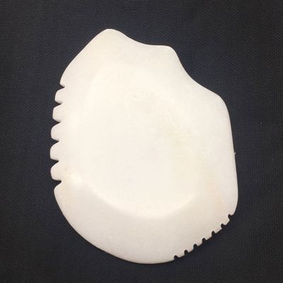 Jade Gua Sha Board for Face and Body Massage White Jade Scraping Tool Massager