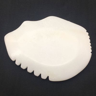 Jade Gua Sha Board for Face and Body Massage White Jade Scraping Tool Massager