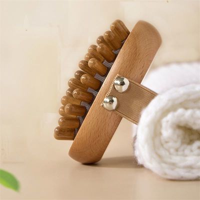 Massage Area Full-body Wooden Body Meridian Massage Brush Gua Sha Massager Comb With Air Bag for Scalp Massage Comb