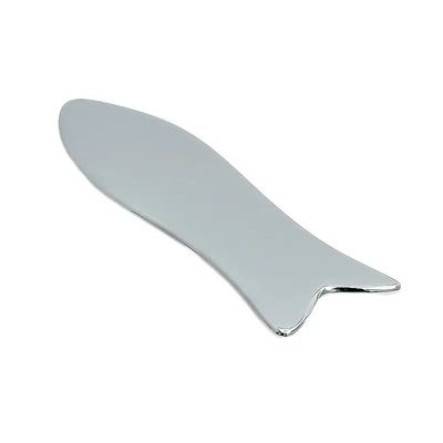 2024 Hot Fish-shaped Stainless Steel Scraper Hand-held Facial Massage Gua Sha Tool for Face Lift and Skin Rejuvenation