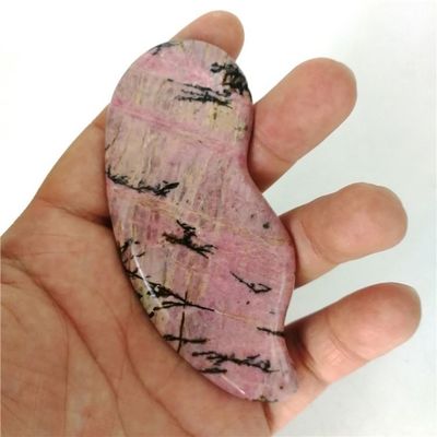 Body Healthcare Massage Essential Natural Rhodochrosite Gua Sha Scraping Massager for Health Care Function