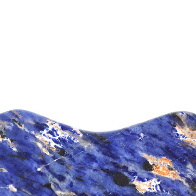 2024 Trend Lip Shape Blue Sodalite Stone Gua Sha Scraping Massager for Face Skin Beauty within Body Massage Equipment