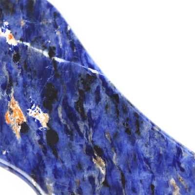 2024 Trend Lip Shape Blue Sodalite Stone Gua Sha Scraping Massager for Face Skin Beauty within Body Massage Equipment