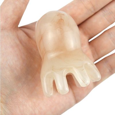 2024 Resin Scalp Massager Beeswax Dredge Meridians Healthcare Hair Brush Head Massage Relax Comb Tool for Body Massage