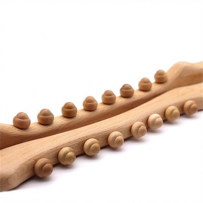 Wooden Gua Sha Scraping Massage Stick for Full-body Soft Tissue Mobilization and Meridian Dredging Massage Tool