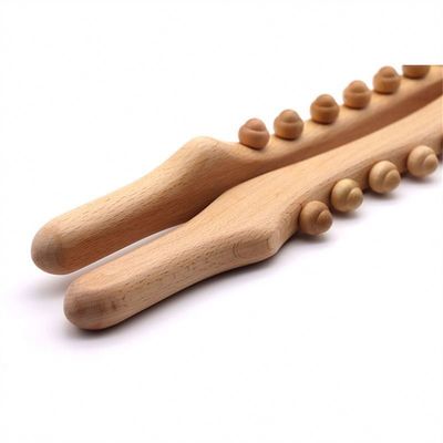Wooden Gua Sha Scraping Massage Stick for Full-body Soft Tissue Mobilization and Meridian Dredging Massage Tool